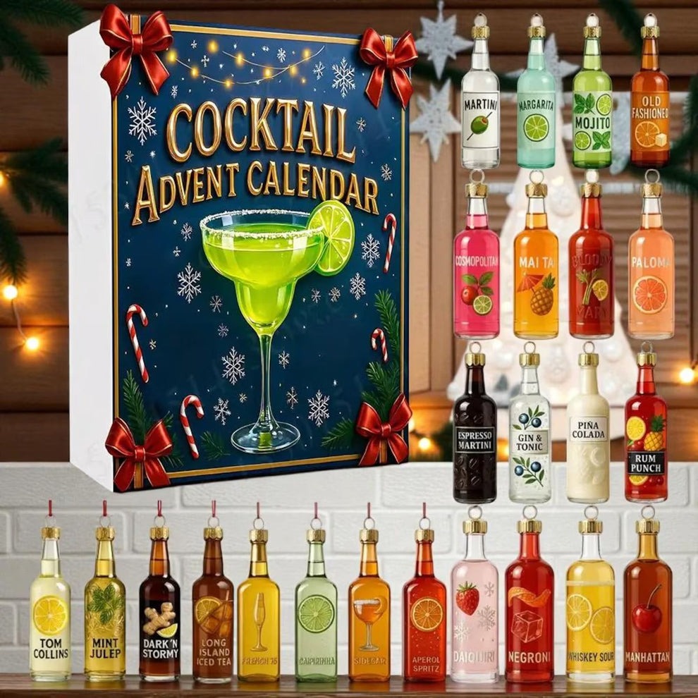 Cocktail Advent Calendar Christmas Countdown Calendar Festive Countdown Cocktail Lover Gift