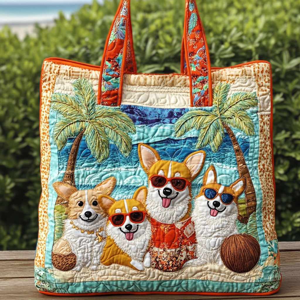 Coconut Pup Quilted Tote Bag Dog And Owner Gift Ideas
