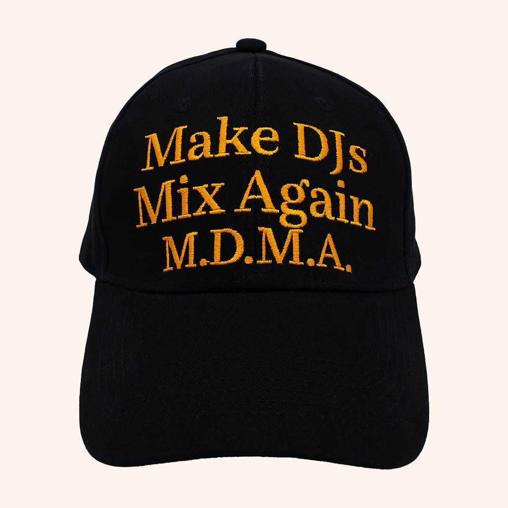 Cocoon Merch MDMA Make DJs Mix Again Embroidered Hat Gifts For Music Lovers