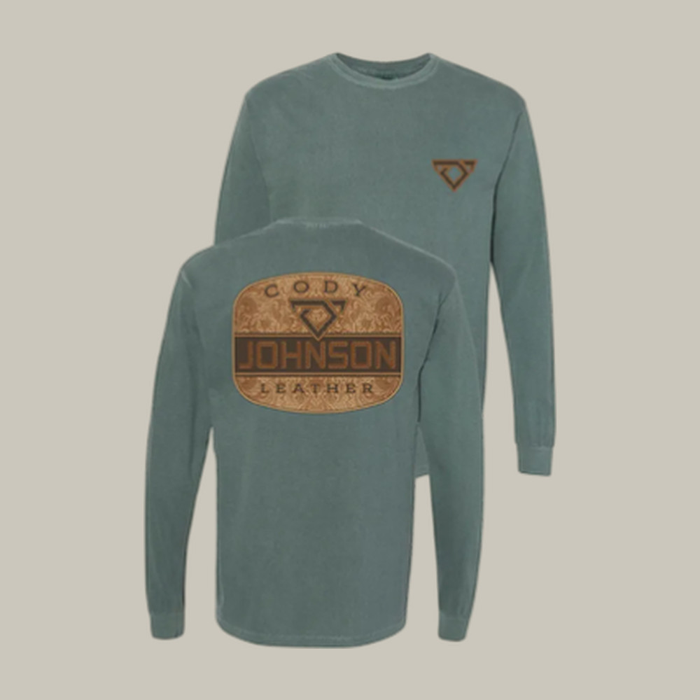 Cody Johnson Leather Patch Long Sleeve Shirt Cody Johnson Music Apparel Best Fan Gift