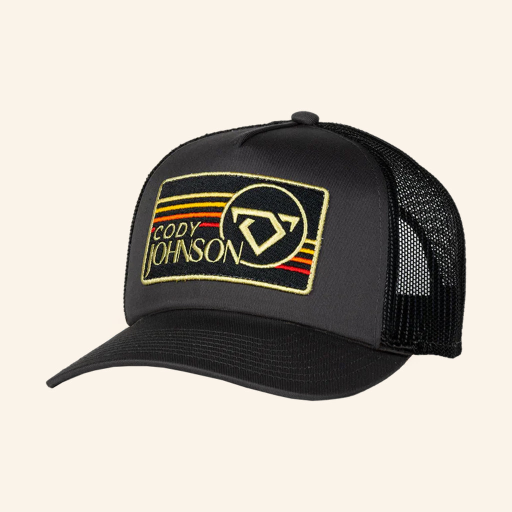 Cody Johnson Merch Embroidered Black Retro Trucker Hat Gifts For Music Lovers Cody Johnson Merch Embroidered Black Retro Trucker Hat Gifts For Music Lovers