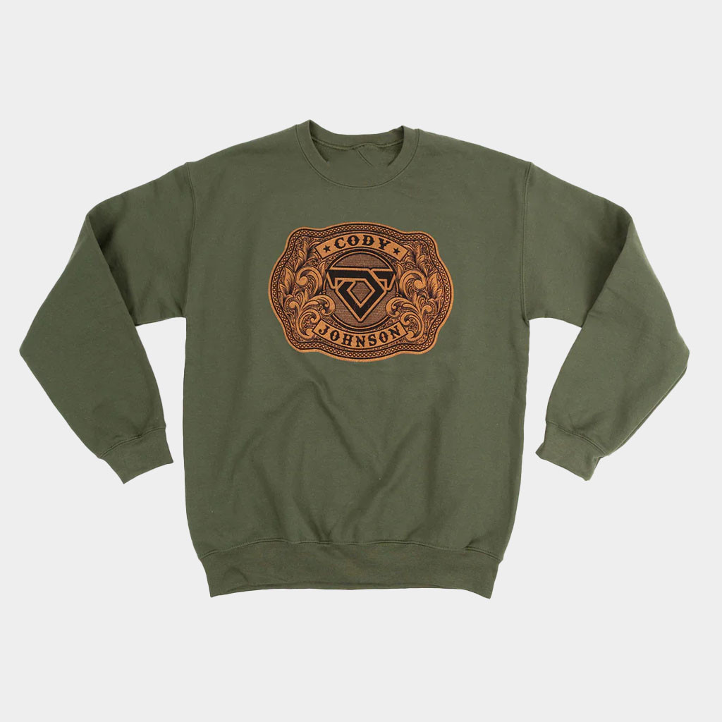 Cody Johnson Merch Leather Buckle Sweatshirt Cody Johnson Crewneck Gifts For Music Lovers
