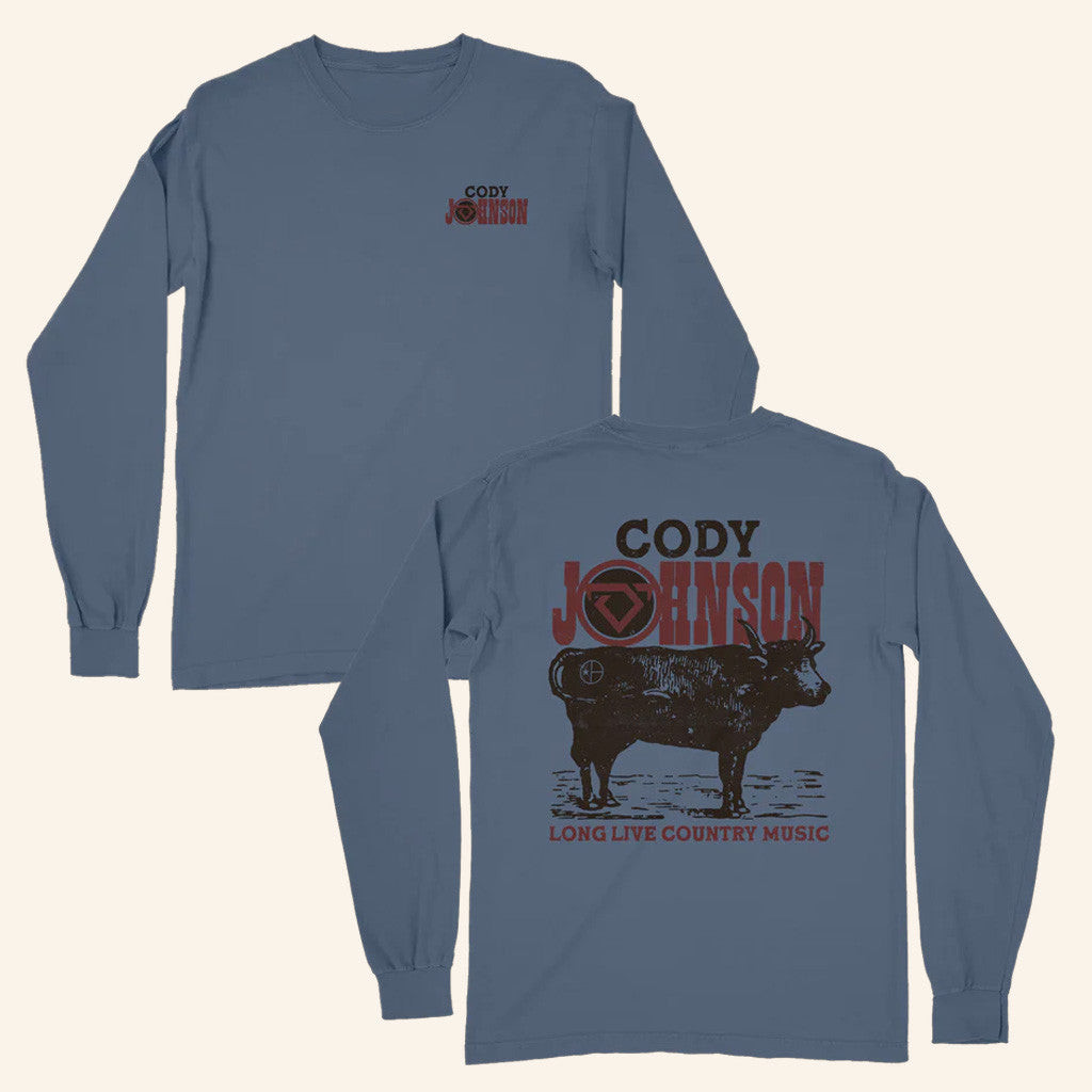Cody Johnson Merch Tour 2025 Long Live Country Music Long Sleeve T-Shirt Gifts For Fans Cody Johnson Merch Tour 2025 Long Live Country Music Long Sleeve T-Shirt Gifts For Fans