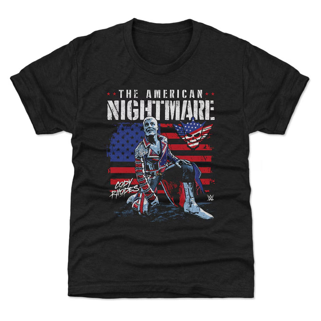 Cody Rhodes Merch 500 Level Heather Black Cody Rhodes American Flag T-Shirt Gift For Dad