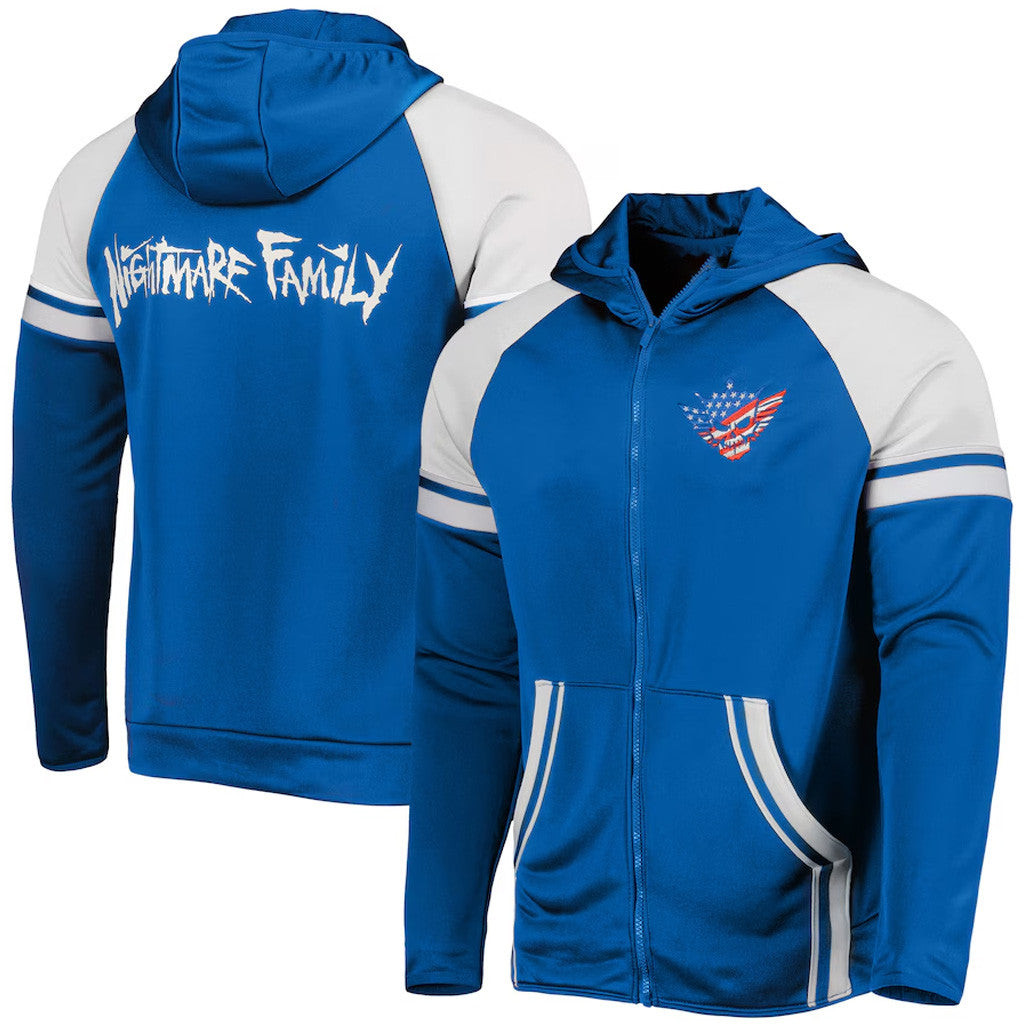 Cody Rhodes Merch Blue Cody Rhodes Nightmare Family Raglan Zip Hoodie Best Gifts For Boyfriend Cody Rhodes Merch Blue Cody Rhodes Nightmare Family Raglan Zip Hoodie Best Gifts For Boyfriend