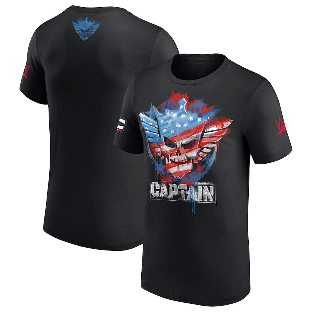 Cody Rhodes Merch Mens Black Cody Rhodes Captain T-Shirt Gifts For Husband