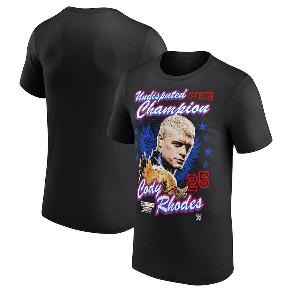 Cody Rhodes Merch Mens Black Cody Rhodes SummerSlam 2025 Winner T-Shirt Gifts For Him Cody Rhodes Merch Mens Black Cody Rhodes SummerSlam 2025 Winner T-Shirt Gifts For Him