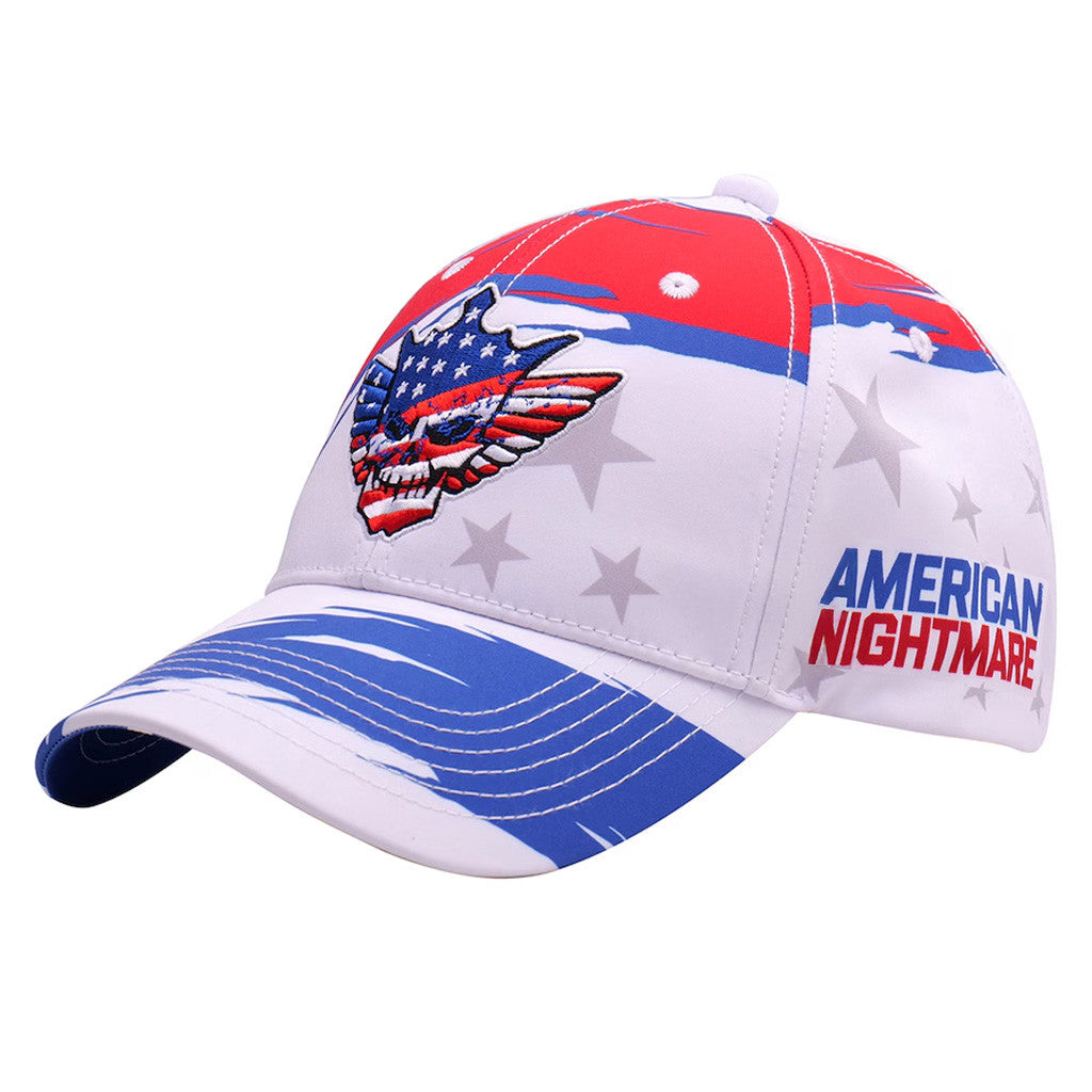 Cody Rhodes Merch Men's White Cody Rhodes Americana Skull Embroidered Hat Dad Gifts Cody Rhodes Merch Men's White Cody Rhodes Americana Skull Embroidered Hat Dad Gifts