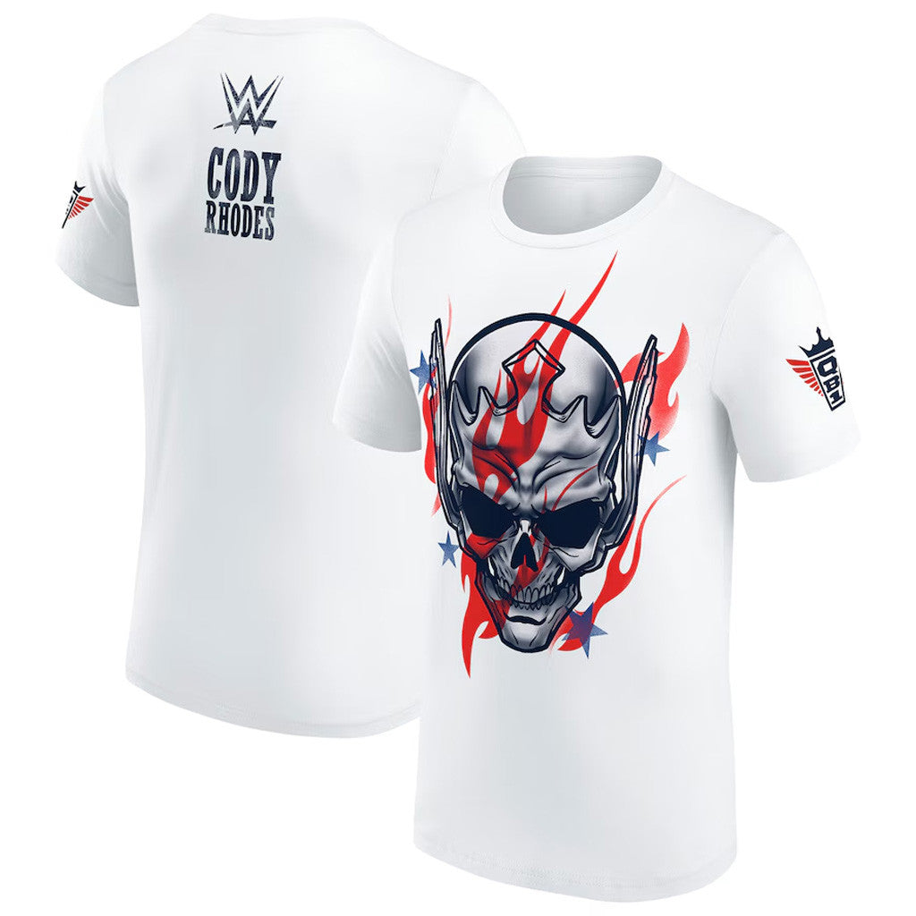 Cody Rhodes Merch Mens White Cody Rhodes Stars And Stripes Nightmare T-Shirt Him Gifts Cody Rhodes Merch Mens White Cody Rhodes Stars And Stripes Nightmare T-Shirt Him Gifts