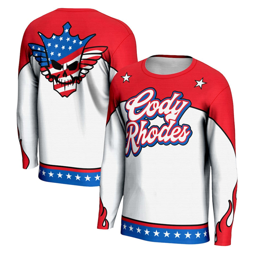 Cody Rhodes Merch ProSphere White Cody Rhodes Motocross Long Sleeve Shirt Gifts For Boyfriend Cody Rhodes Merch ProSphere White Cody Rhodes Motocross Long Sleeve Shirt Gifts For Boyfriend