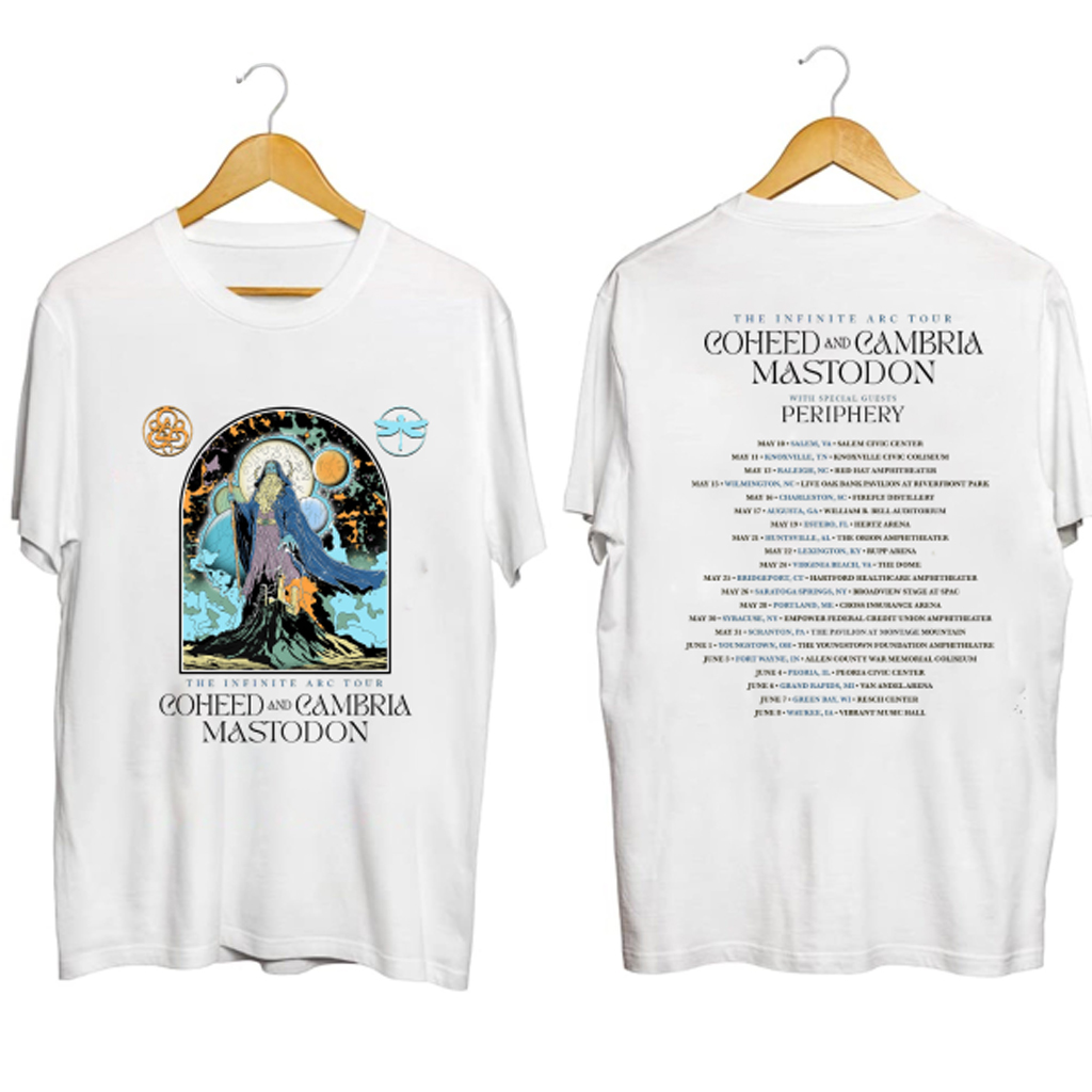 Coheed And Cambria Infinite Arc Tour Shirt Fan Merch Music Lover Gift Ideas For Him
