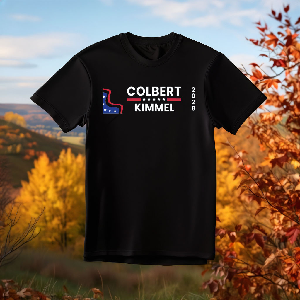 Colbert Kimmel 2028 Political Campaign T-Shirt Colbert Kimmel Merch Unique Gift For Father