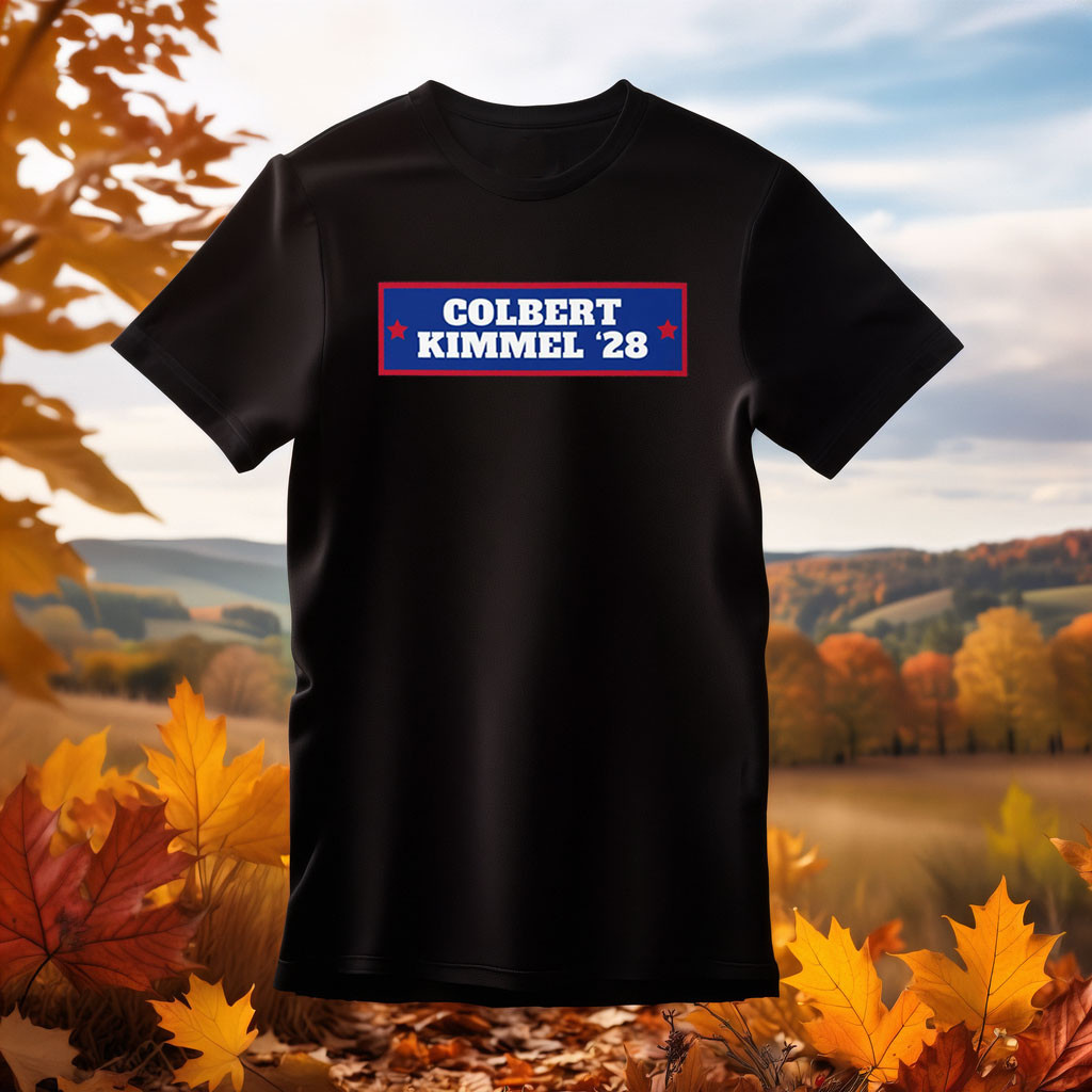 Colbert Kimmel Political Campaign 2028 T-Shirt Colbert Kimmel Clothes Gift For Husband