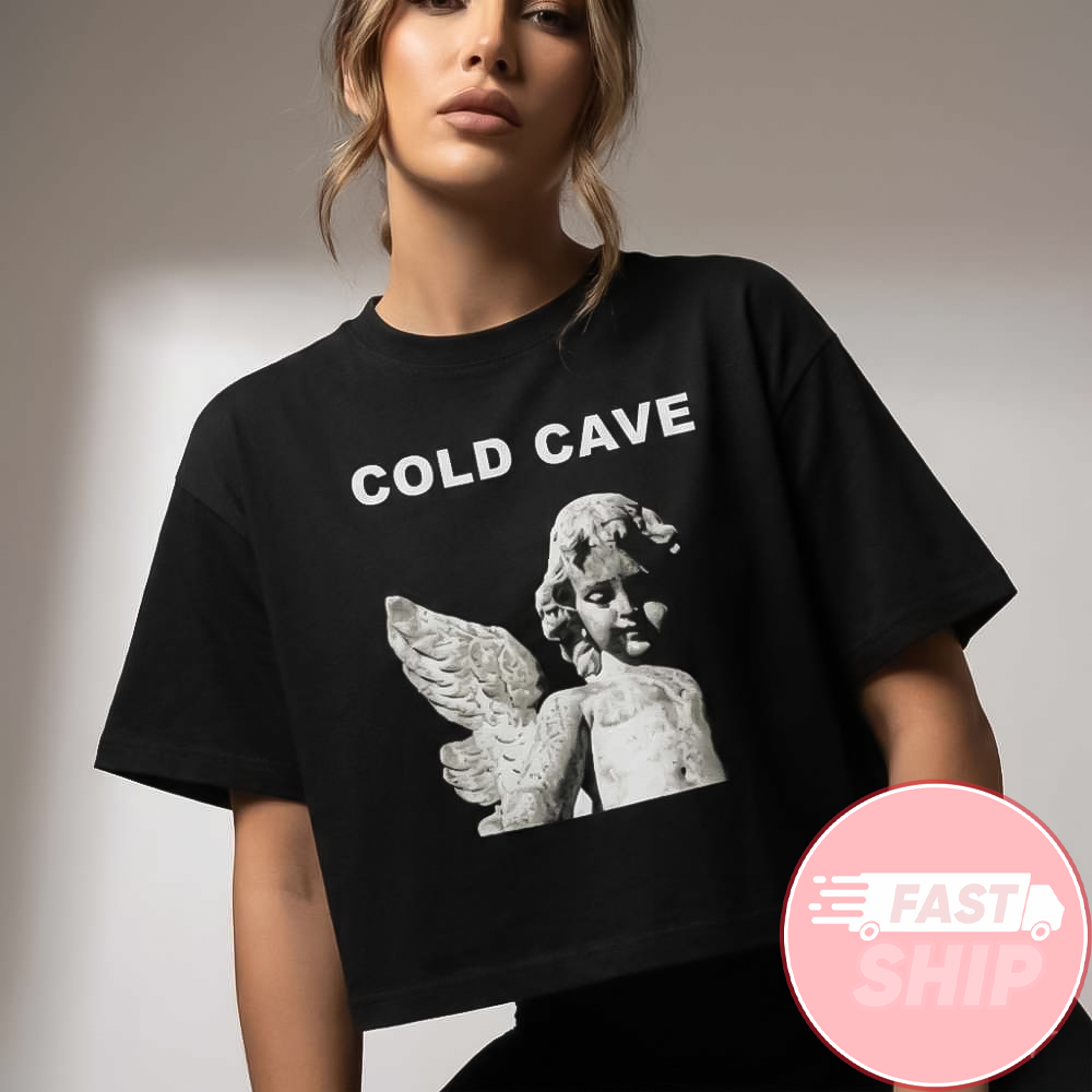 Cold Cave x Buzz Kull x Rosa Anschutz Live At The Bellwether 2026 Single February 13 Angel Crop T-Shirt