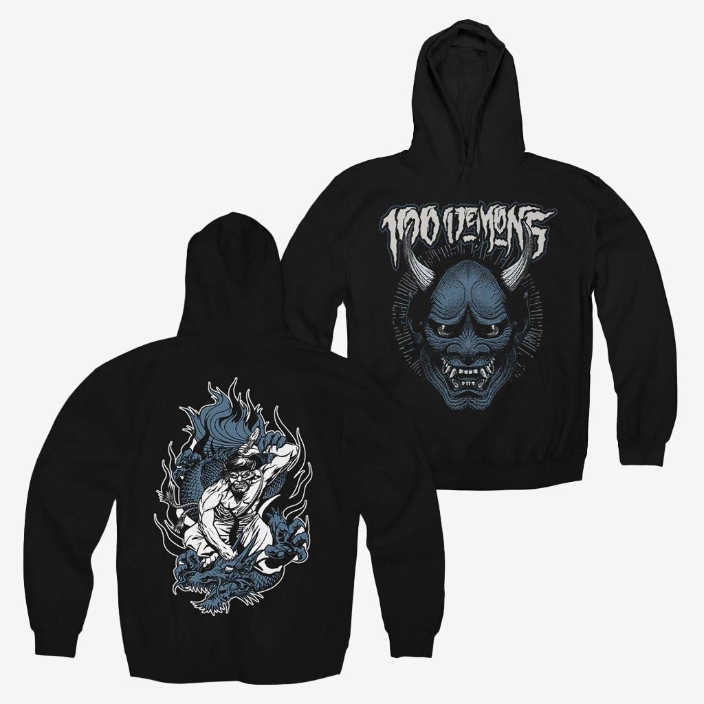 Cold Cuts Merch 100 Demons Hannya Mask Hoodie 100 Demons Hooded Sweatshirt