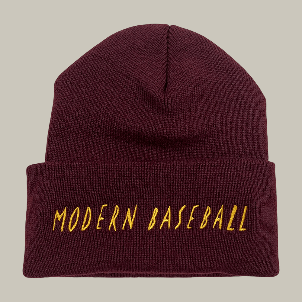 Cold Cuts Merch Modern Baseball Script Beanie Unique Gift For Enthusiasts