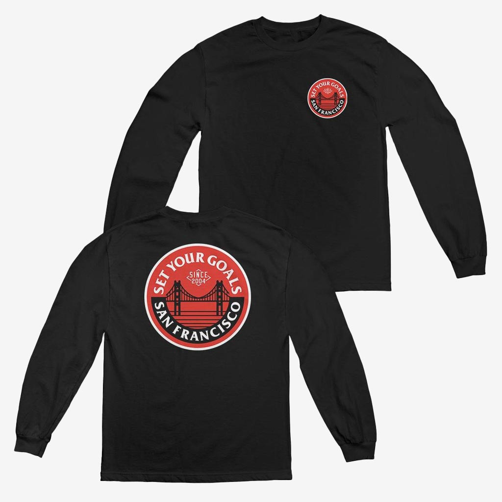 Cold Cuts Merch Set Your Goals Golden Gate Long Sleeve Shirt Set Your Goals Clothing