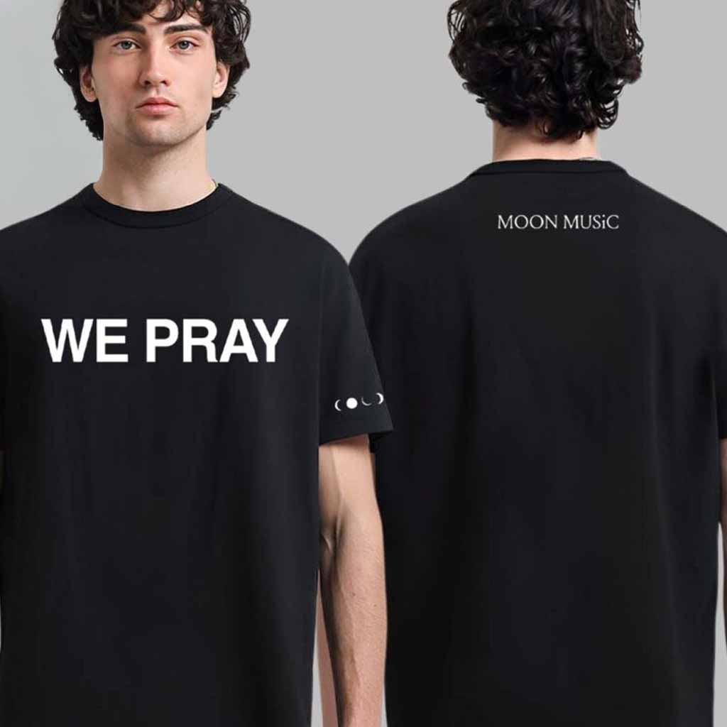 Coldplay Moon Music We Pray T-Shirt Coldplay Merch Birthday Gifts For Music Lovers