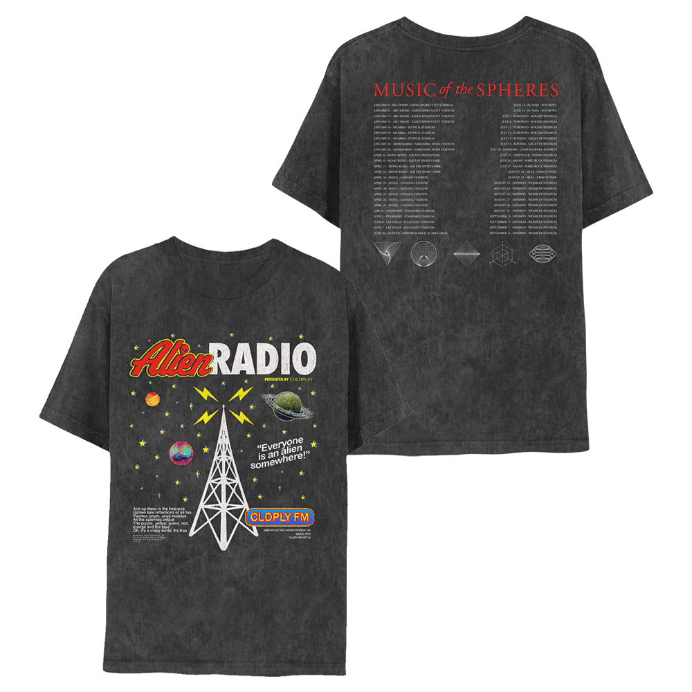 Coldplay Tour 2025 Shirt Alien Radio T Shirt Music Merch Gift Ideas For Fans Of All Ages Coldplay Tour 2025 Shirt Alien Radio T Shirt Music Merch Gift Ideas For Fans Of All Ages