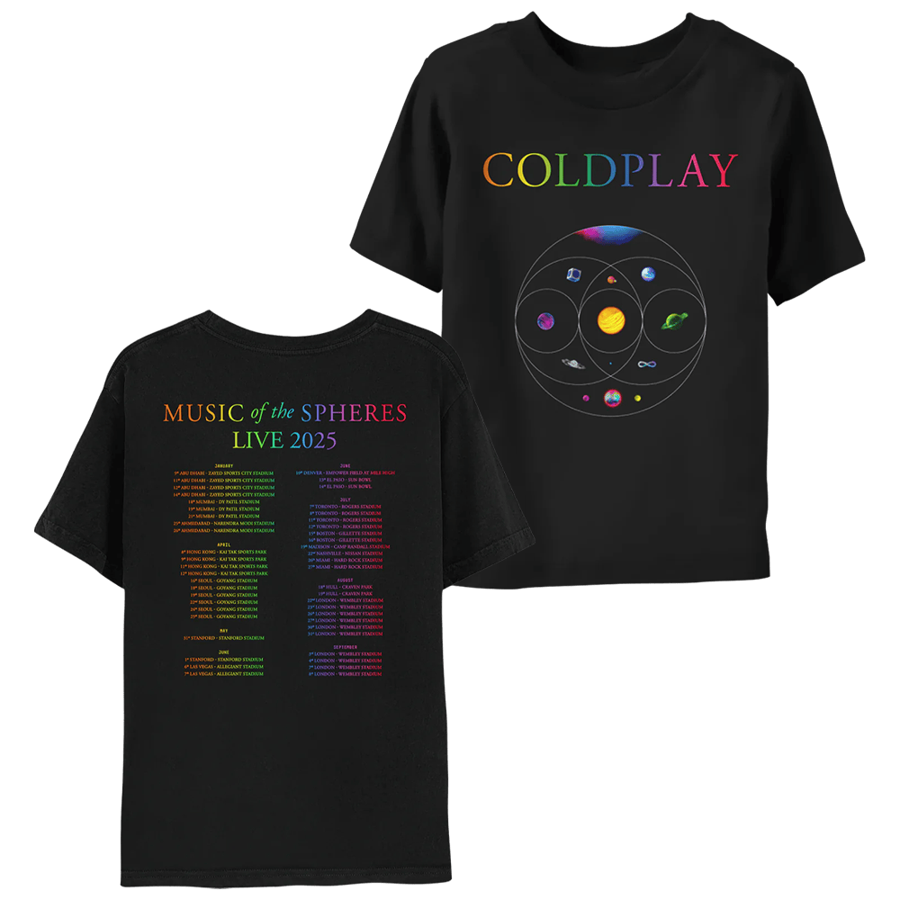 Coldplay Tour 2025 Shirt Music Of The Spheres Gift For Men Who Love Bands And Festivals Coldplay Tour 2025 Shirt Music Of The Spheres Gift For Men Who Love Bands And Festivals