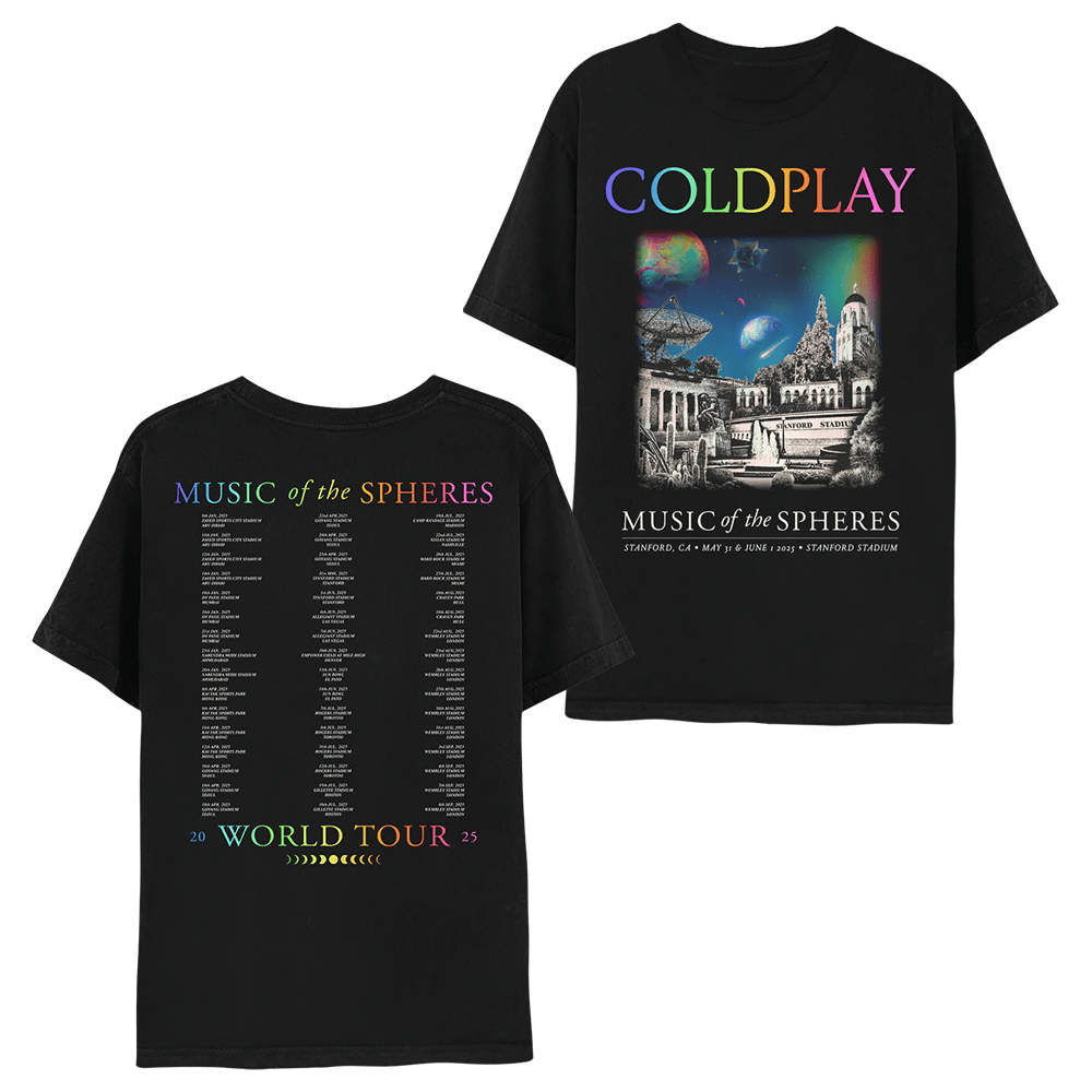 Coldplay Tour 2025 T Shirt Cool Modern Design Great Music Gift For Boyfriend This Season