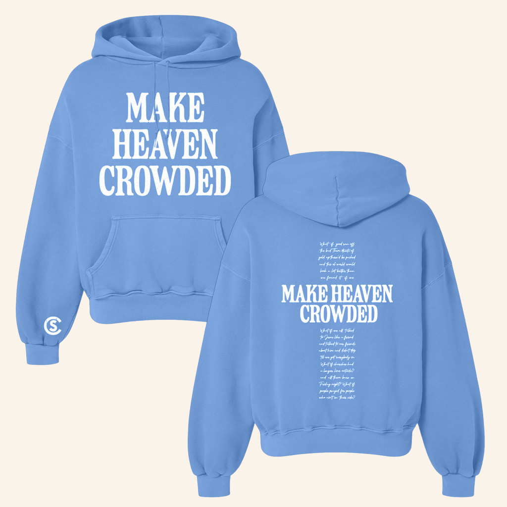 Cole Swindell Merch Blue Make Heaven Crowded Hoodie Best Gifts For Music Lovers