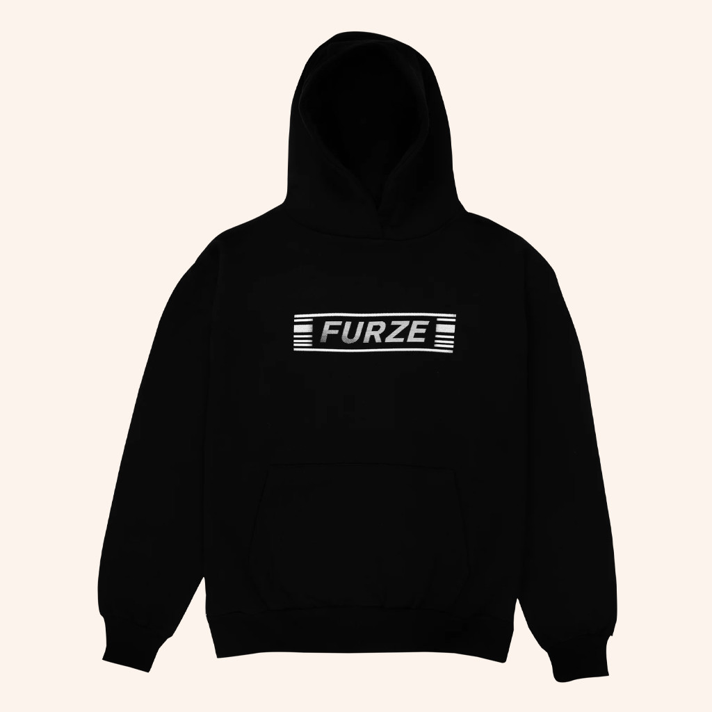 Colin Furze Merch Furze Tv Static Logo Hoodie Black Christmas Presents For Him