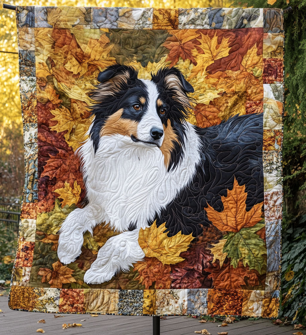 Collie Dreams Quilted Blanket Xmas Gifts For Dog Lovers