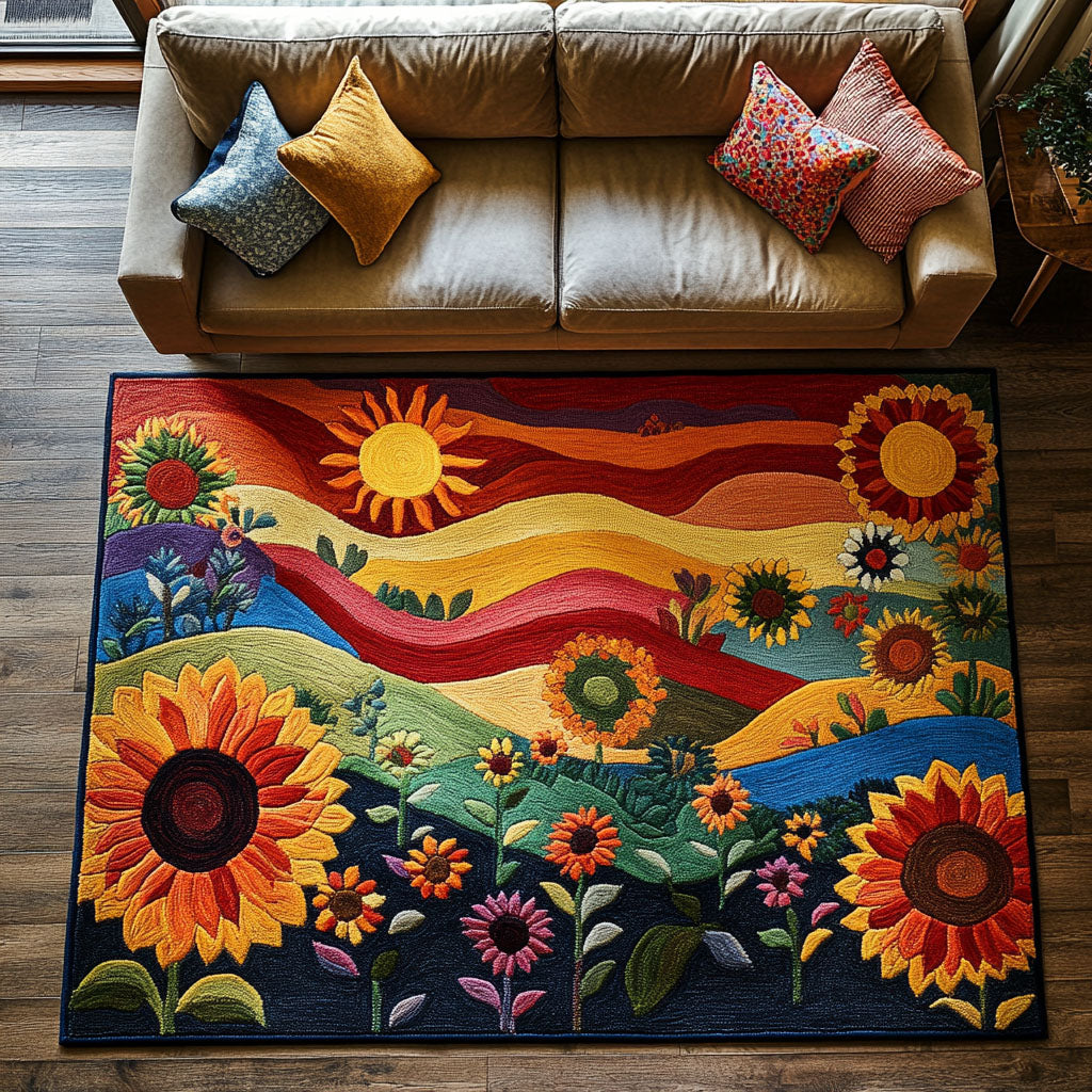 Color Bloom Area Rug Christmas Home Dec Christmas Gifts For Flower Lovers