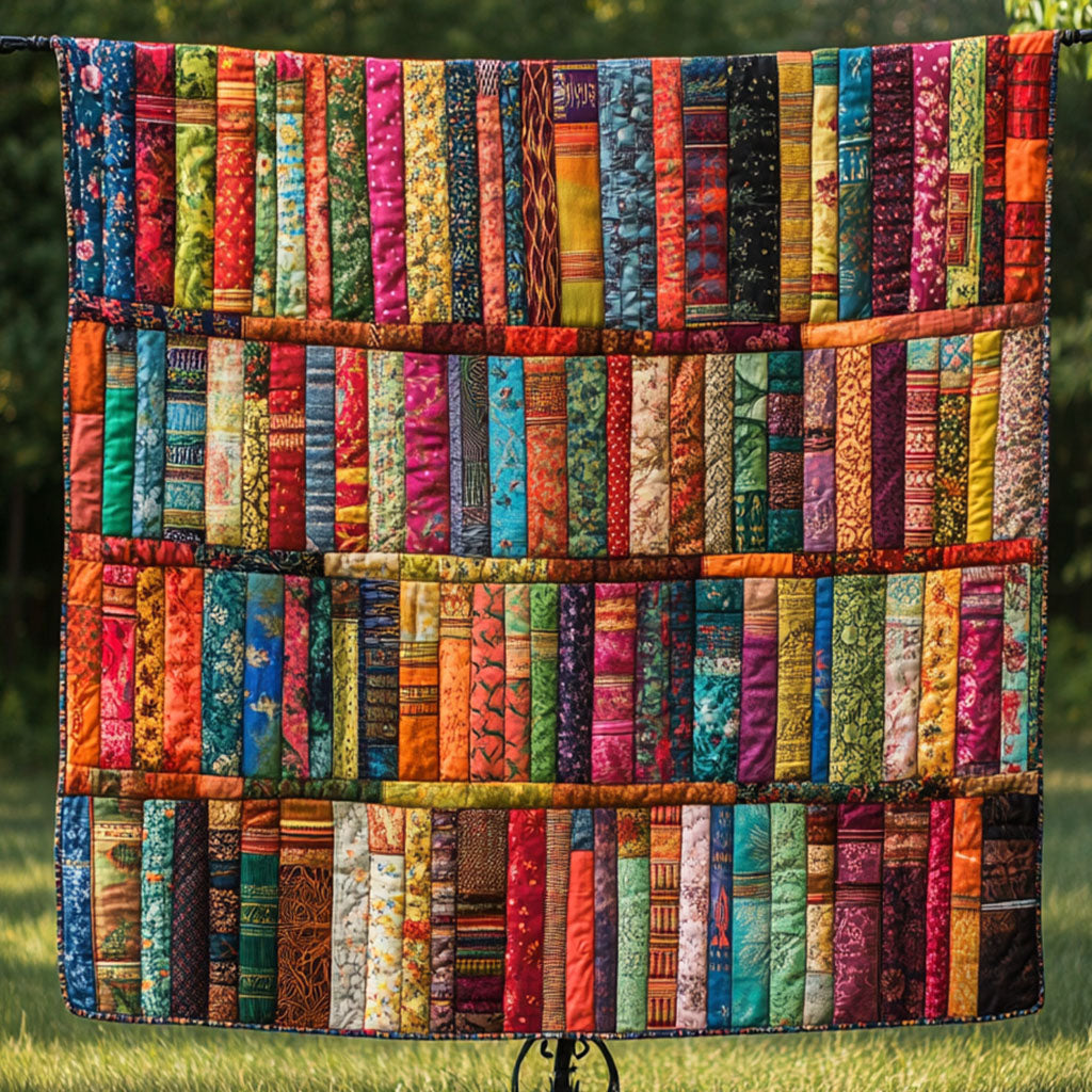 Color Bloom Quilted Blanket Holiday Throw Blanket Great Book Lover Gift Ideas