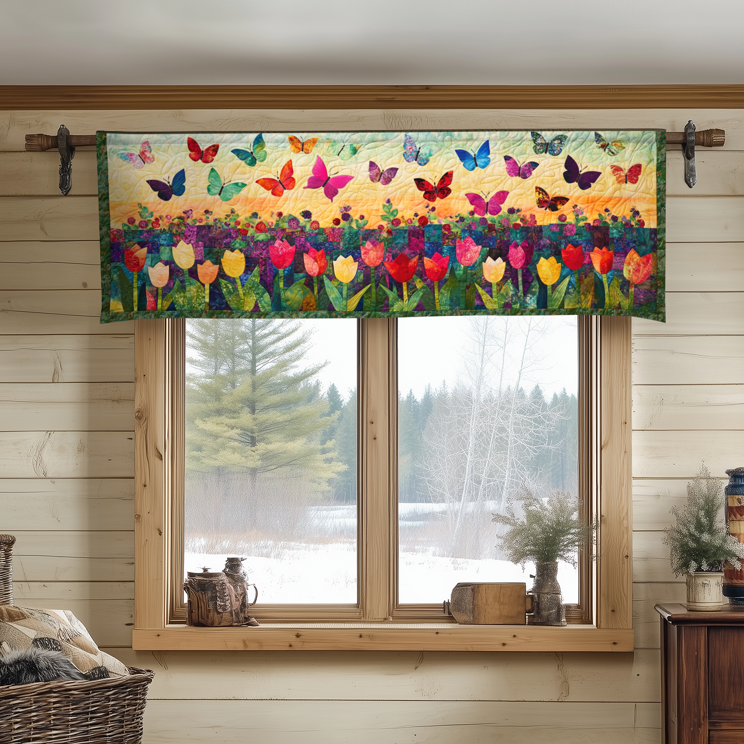 Color Bloom Quilted Valance Kitchen Curtains And Valances Special Birthday Gifts For Dad