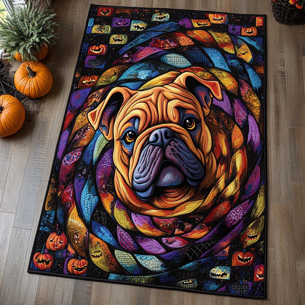 Color Burst Bulldog Area Rug Indoor Outdoor Rugs Best Family Christmas Gifts