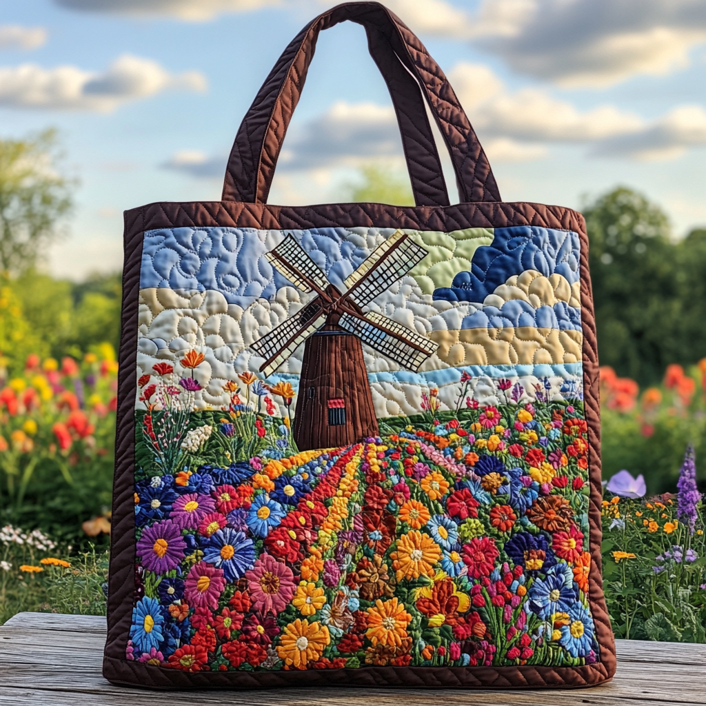 Color Field Quilted Tote Bag Family Christmas Present Ideas