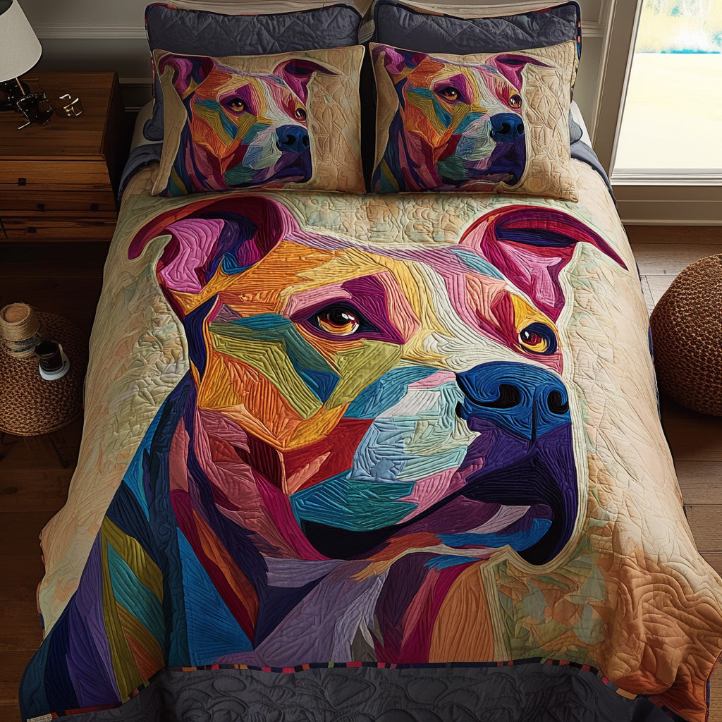 Color Guard Quilted Bedding Set Bedspread Set Dog Gifts For Dog Lovers