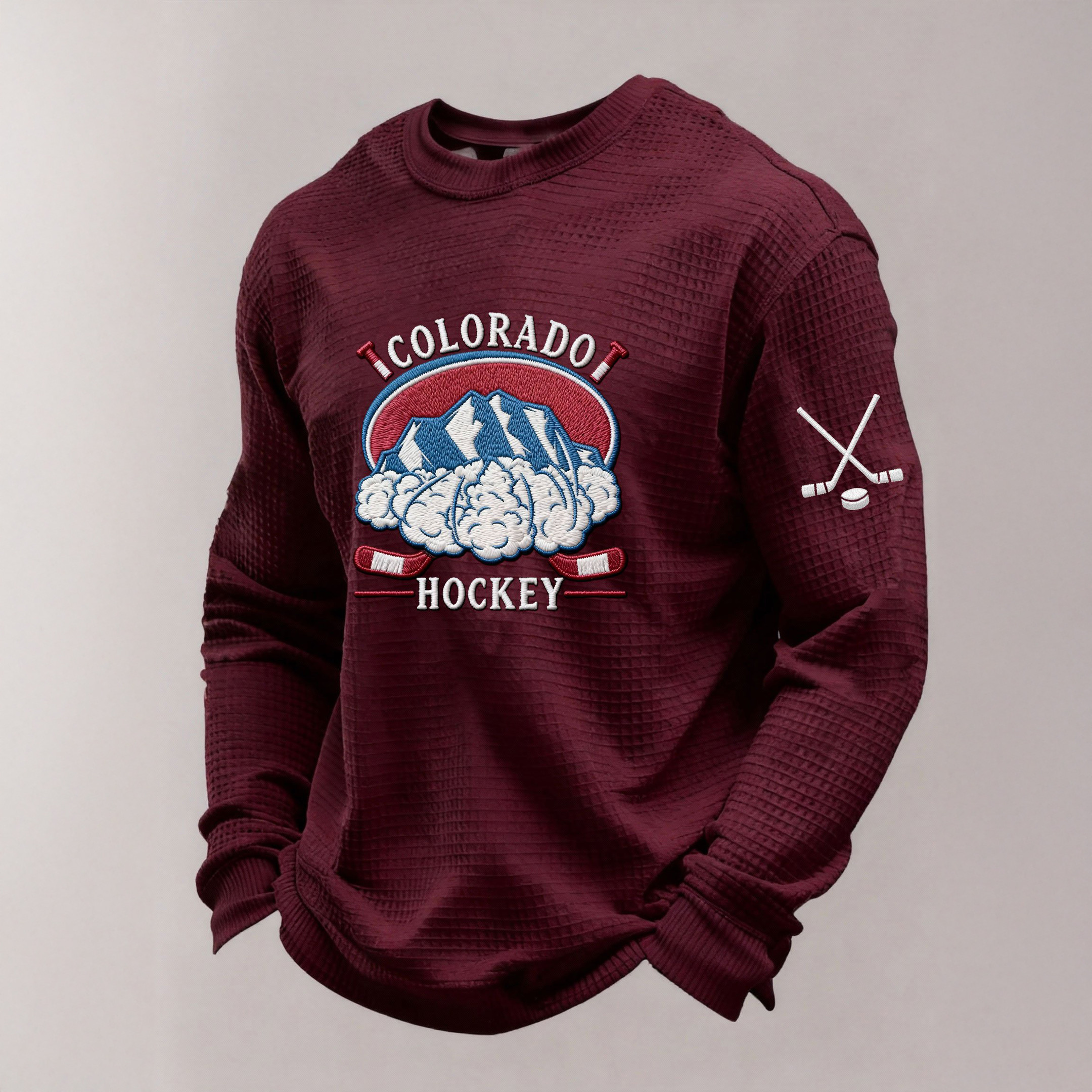 Colorado Avalanche Ice Hockey Long Sleeve Shirt Hockey Apparel Present For Him