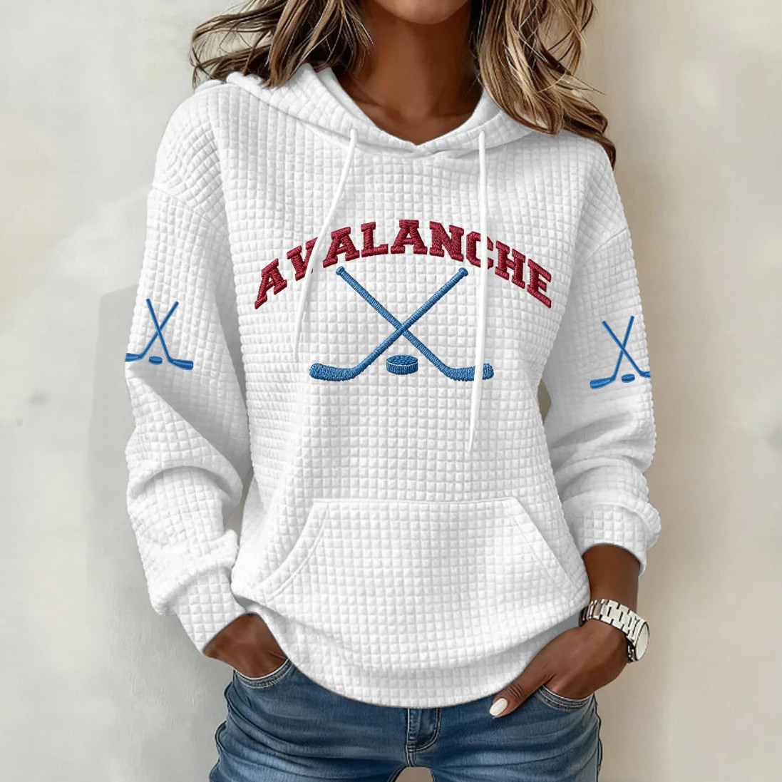 Colorado Avalanche Ice Hockey Team Hoodie Game Day Hockey Apparel Fans Gift For Her