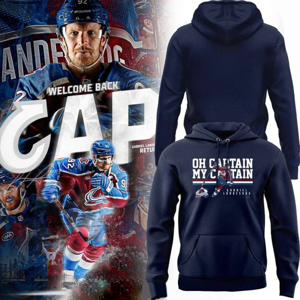 Colorado Avalanche Oh Captain, My Captain Hoodie Gifts For Hockey Enthusiasts