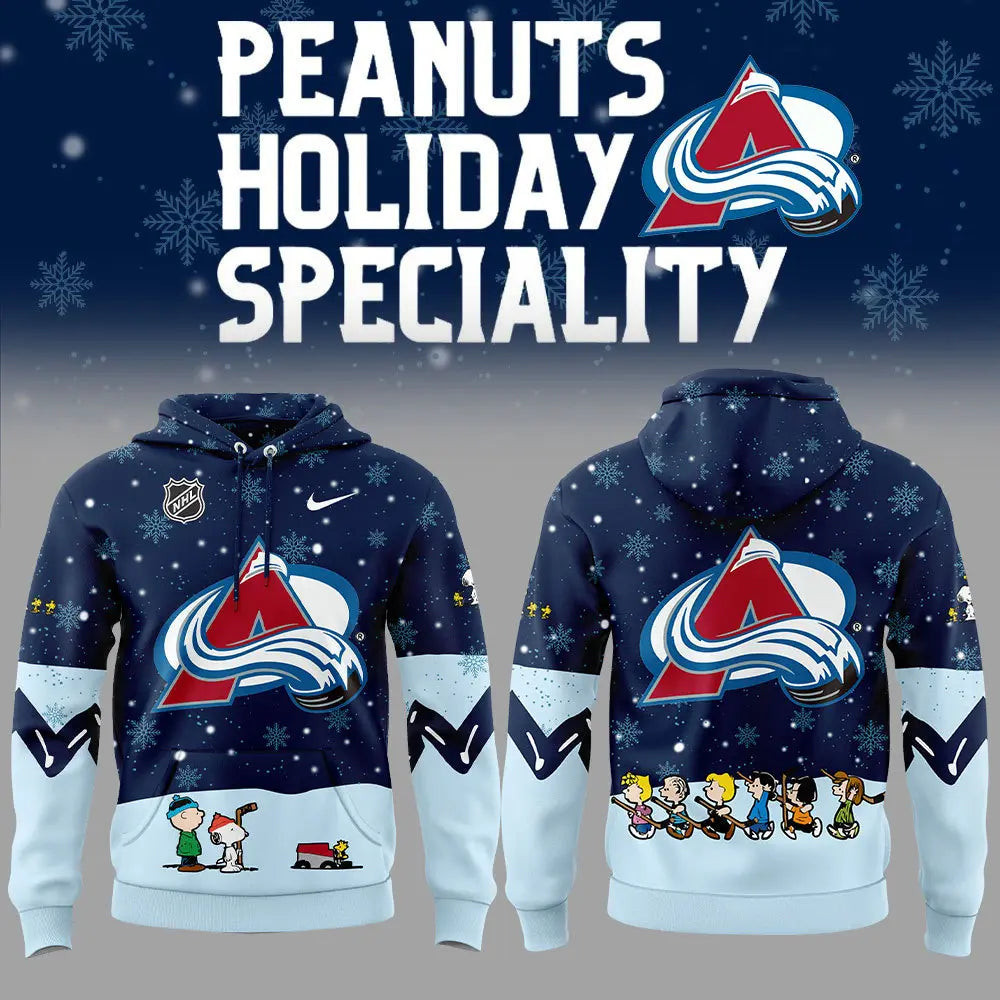 Colorado Avalanche Peanuts Hockey Shirt Snoopy Night Hockey Hoodie Presents From Daughter To Dad