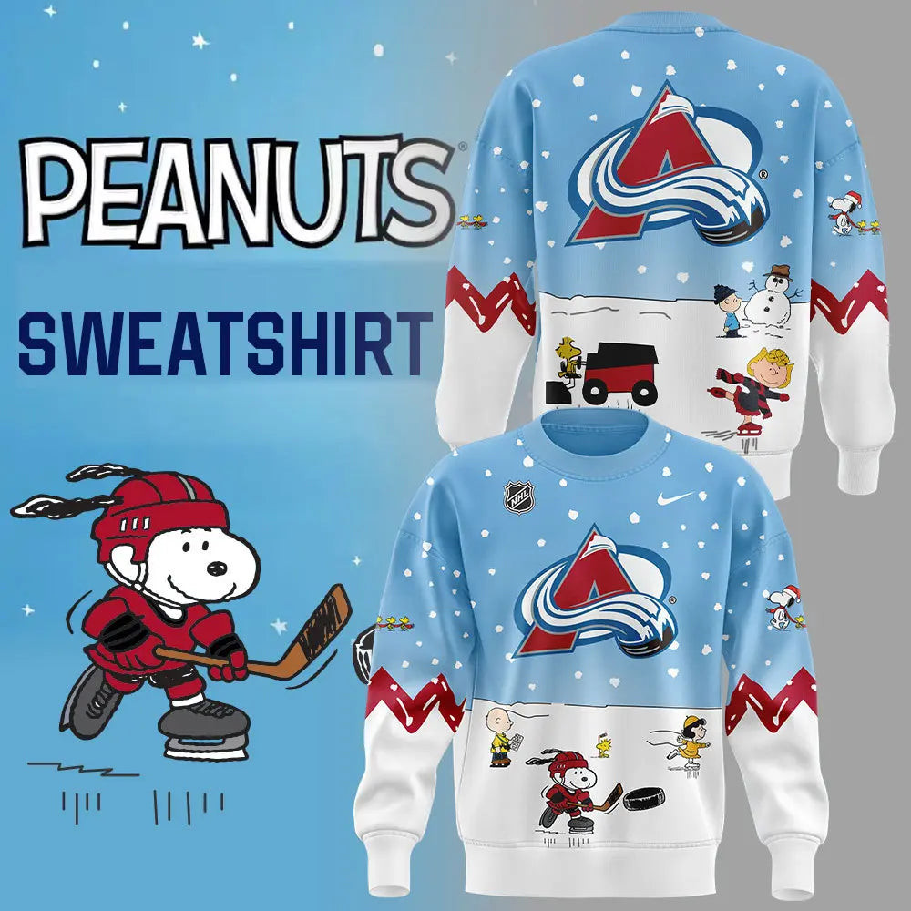 Colorado Avalanche Peanuts Hockey Shirt Snoopy Night Hockey Sweatshirt Gift From Daughter To Father