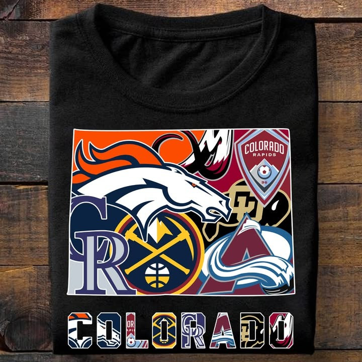 Colorado City Sport Teams Logo T-Shirt Best Gifts For Colorado Sport Teams Lovers Fans