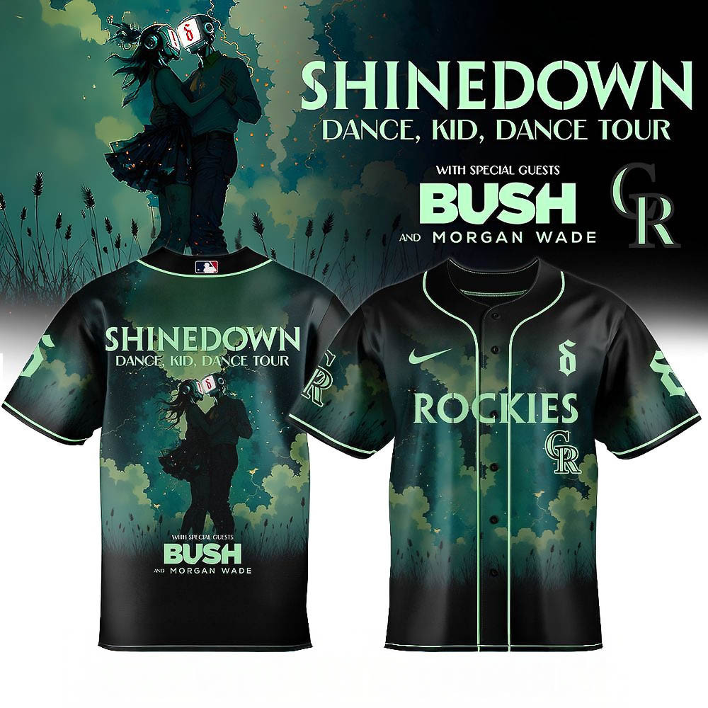 Colorado Rockies Shinedown Dance Kid Dance Tour 2025 Baseball Jersey Best Gift For Baseball Fans