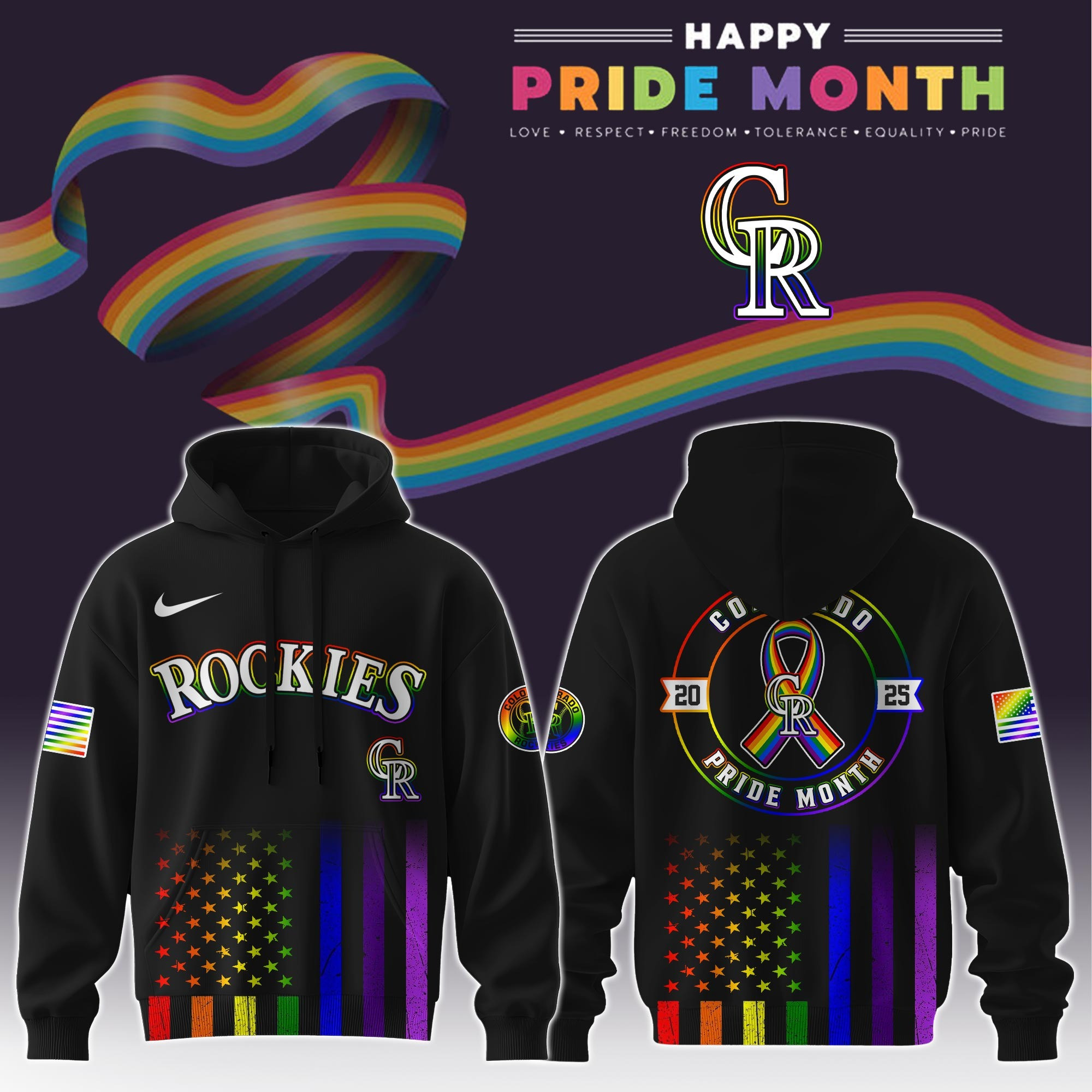 Colorado Rockies Special Pride Month Limited Edition Hoodie Best Gifts For Baseball Lovers