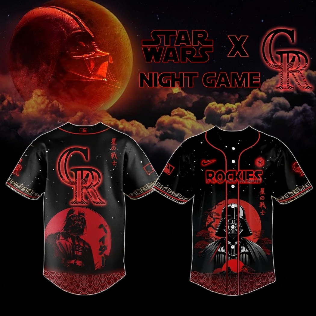 Colorado Rockies x Star Wars Night Game Baseball Jersey Presents For Baseball Fans