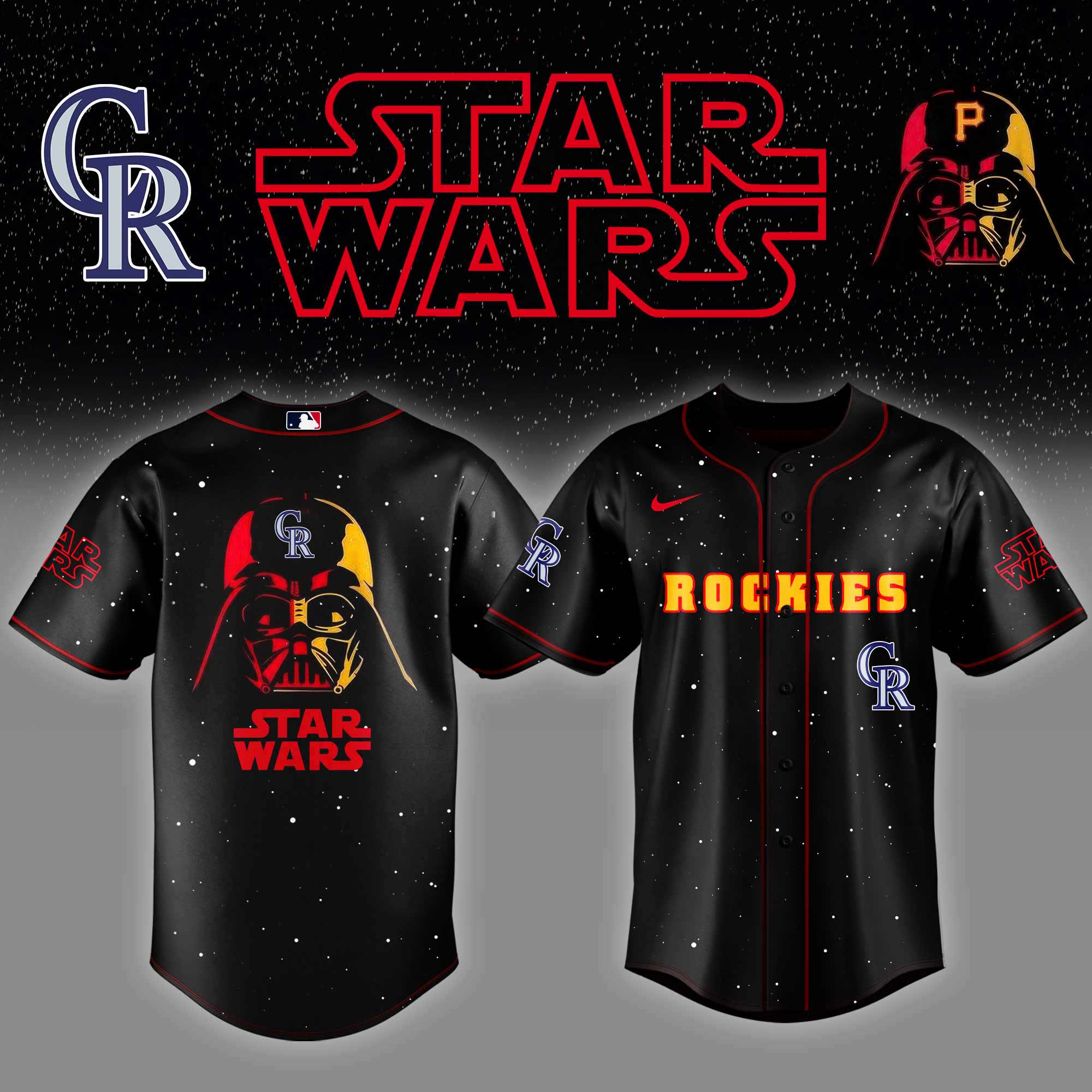 Colorado Rockies x Stars Wars Night Baseball Jersey Gifts For Baseball Players