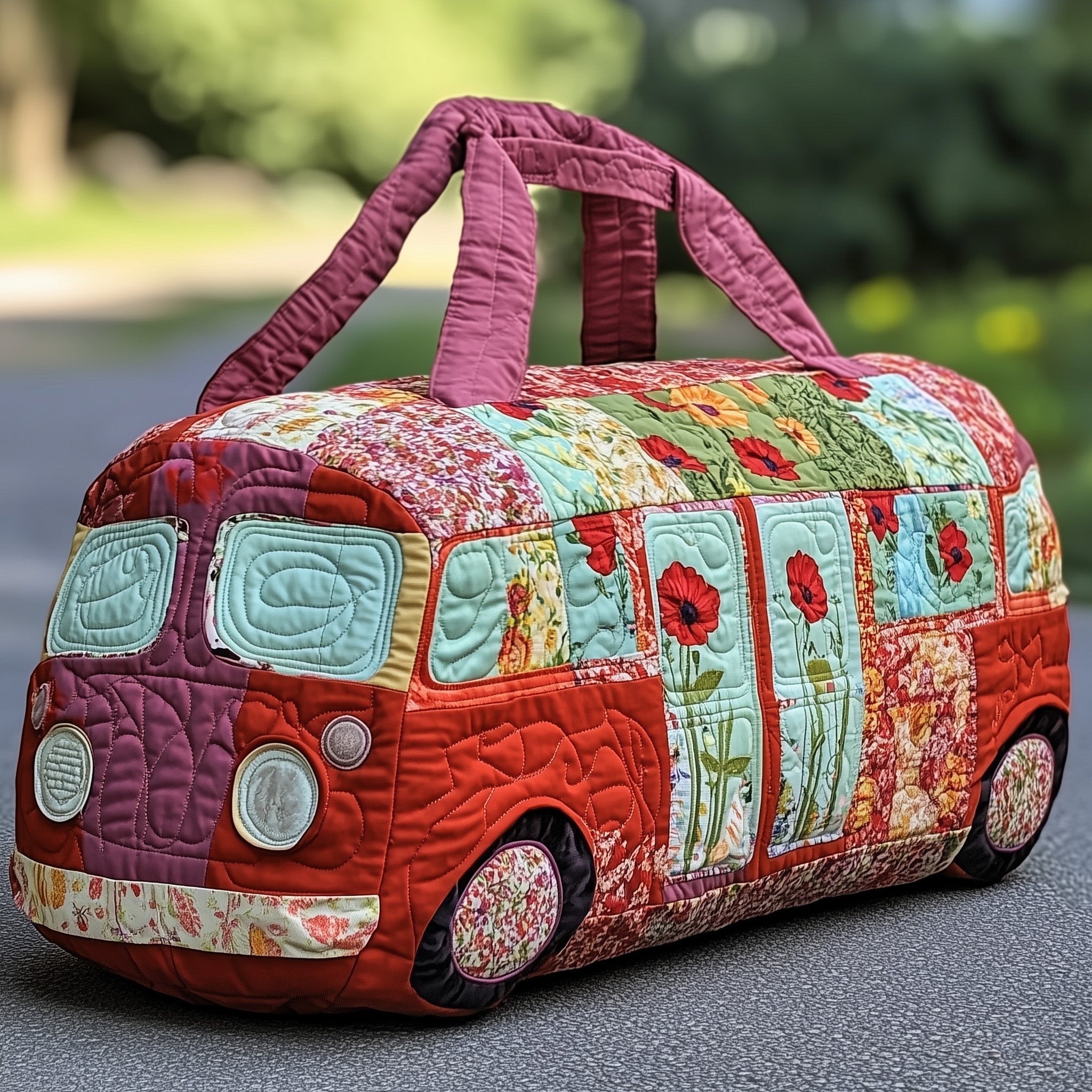 Colorburst Van Quilted Duffle Bag Easter Gift Idea