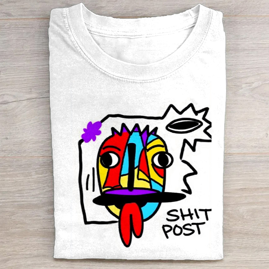Colorful Abstract Art Graphic T-Shirt Artistic Merch Best Gift For Contemporary Art Fans