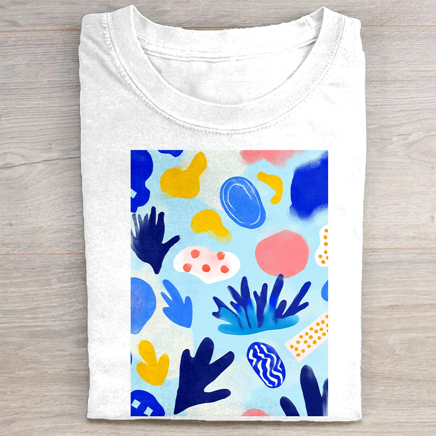 Colorful Abstract Art T-Shirt Unique Merch Best Gift For Art Lovers