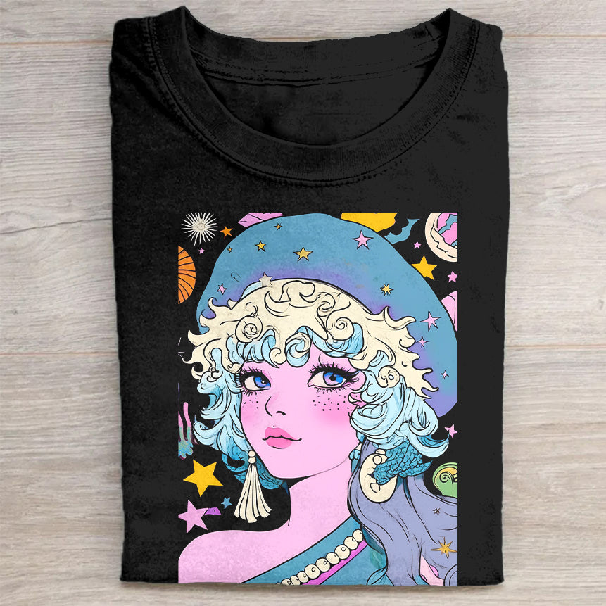 Colorful Anime Graphic T-Shirt Japanese Merch Best Gift For Anime Fans