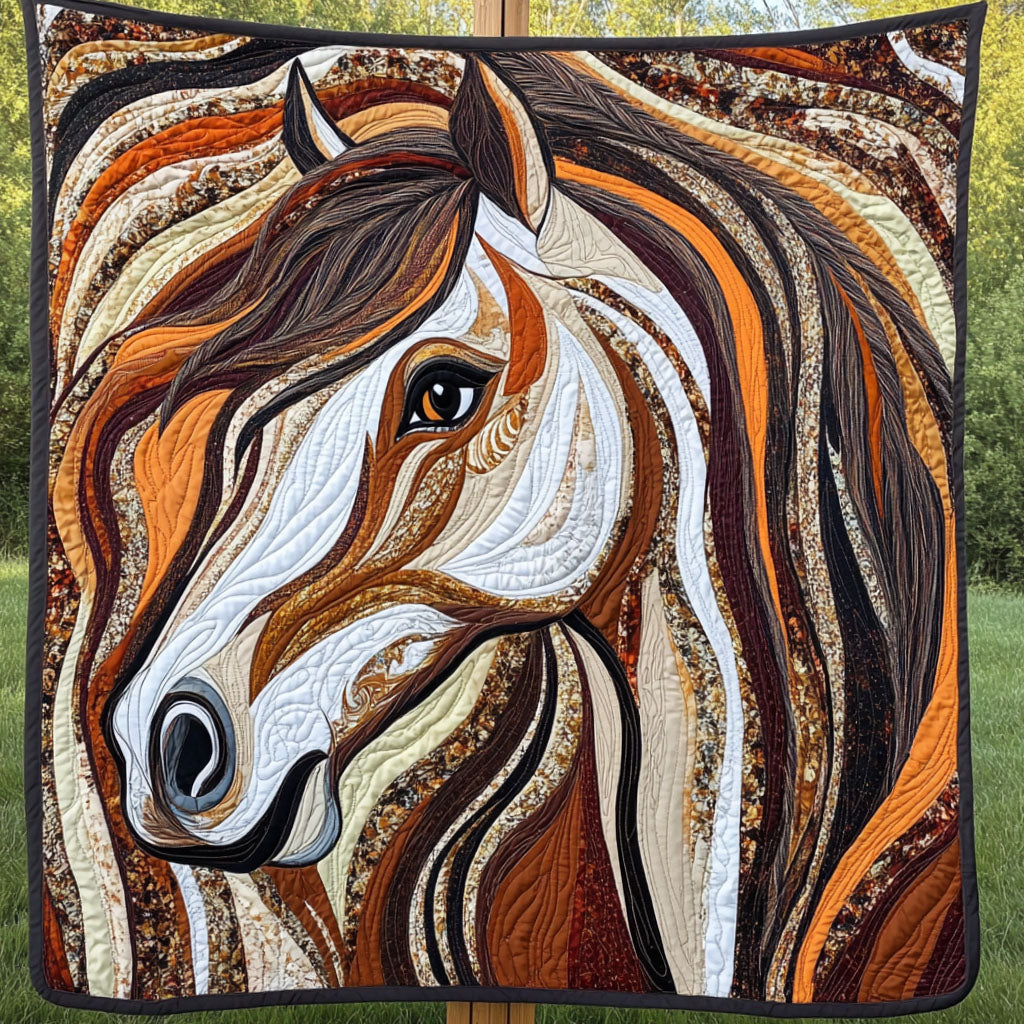 Colorful Charger Quilted Blanket Christmas Bedroom Decor Good Gifts For Horse Lovers
