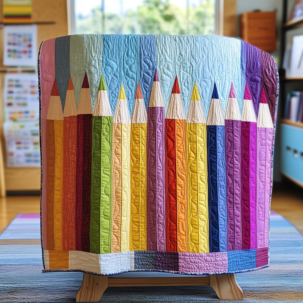 Colorful Classrooms Quilted Blanket Christmas Holiday Back To School Gifts For Kids